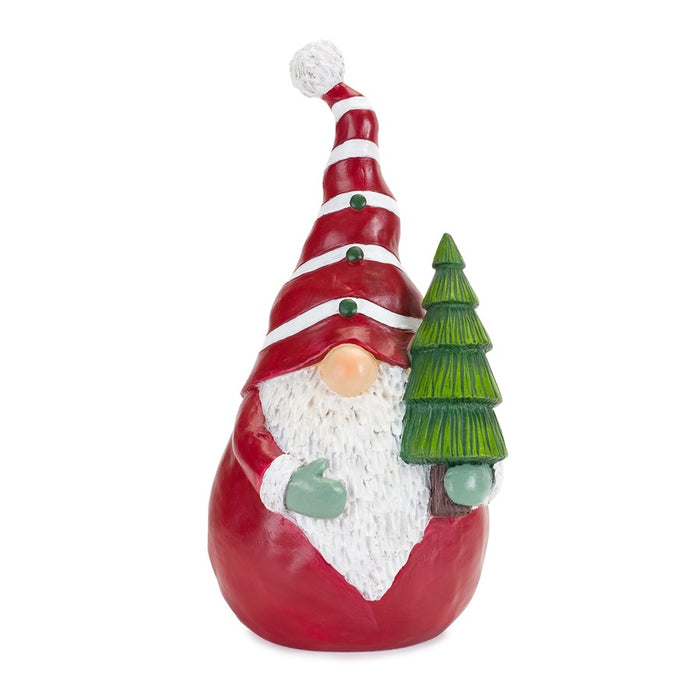 Melrose International Holiday Gnome/Tree/Present, Set of 2, Green/Red