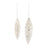 Melrose International White Frosted Pinecone Drop Ornament, Set of 12