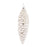 Melrose International White Frosted Pinecone Drop Ornament, Set of 12