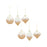 Melrose International Beaded Gold Glass Ornament/Snowy Accent Set - 83112DS