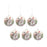 Melrose Whimsical Snowman Disc Ornament/Snowy Cardinal Scene, Set of 6 - 83120DS
