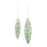 Melrose Green Frosted Pinecone Drop Ornament, Set of 12, White