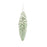 Melrose Green Frosted Pinecone Drop Ornament, Set of 12, White