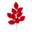 Melrose International Flocked Magnolia Leaf Spray, Set of 6, Red/Brown
