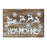 Melrose International Wood "Ho Ho Ho" Wall Sign 19.5"L, Brown/White - 83285DS