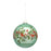 Melrose Green Pine Branch Ball Ornament/Bead Berry Accent, Set of 6
