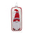 Melrose Glass Snowflake Gnome Tree Ornament, Set of 12, Red/White