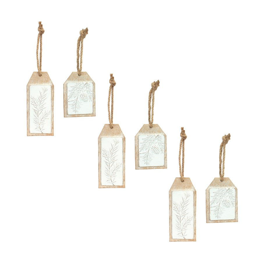 Melrose International Wood Design Pine Branch, Brown/White - 83346DS