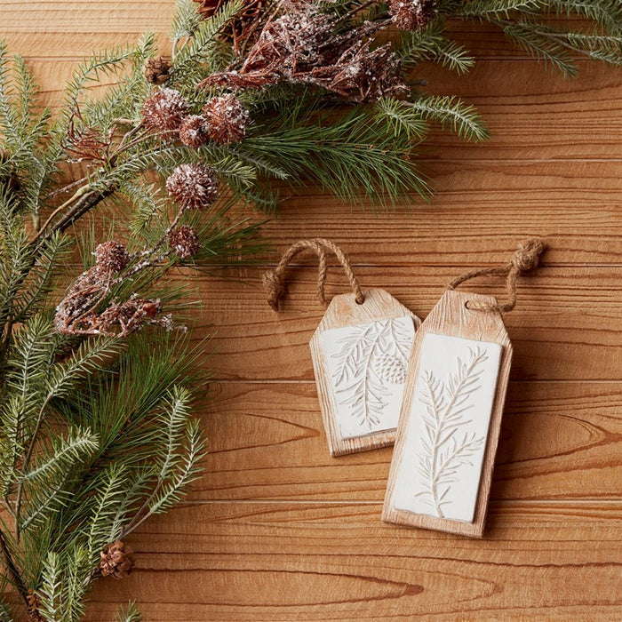 Melrose International Wood Design Pine Branch, Brown/White