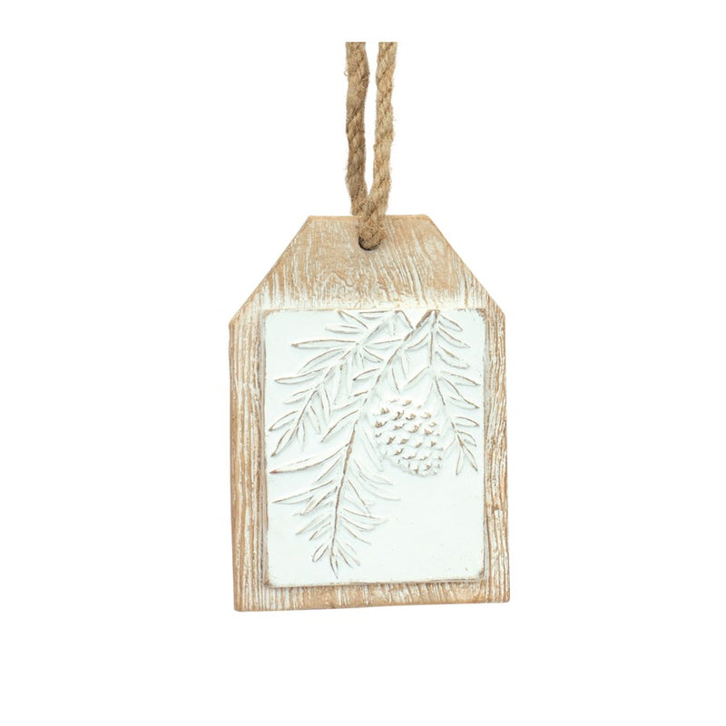 Melrose International Wood Design Pine Branch, Brown/White