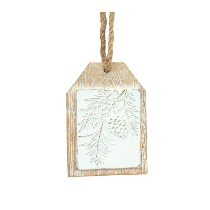 Melrose International Wood Design Pine Branch, Brown/White