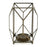 Melrose International Geometric Iron Candle Holder 10"H, Gold - 83436DS