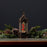 Melrose LED Snow Globe Lantern/Cardinal Bird Branch 13"H, Bronze/Red/G