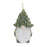 Melrose Terra Cotta Gnome/Pine Tree Hat Ornament, Set/2, White/Green