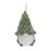 Melrose Terra Cotta Gnome/Pine Tree Hat Ornament, Set/2, White/Green