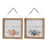 Melrose Wood Beaded Hanging Harvest Grateful Thankful Sentiment - 83486DS