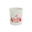 Melrose Ceramic Crock/Snowy House Scene, Set of 4, White/Red