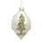 Melrose Painted Snowy Pine Tree Ball Ornament, Set of 6, Green/Gold/Si