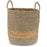 Melrose Woven Seagrass Basket/Wicker Accent, Set of 2, Tan