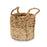 Melrose International Seagrass Basket/Handles, Set of 2, Tan
