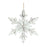 Melrose International Washed Wooden Snowflake Ornament, Set of 6