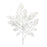 Melrose International Silver Mini Leaf Spray, Set of 6, White