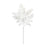 Melrose International Silver Mini Leaf Spray, Set of 6, White