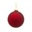 Melrose International Red Glass Ball/Onion Ornament, Set of 6