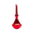 Melrose International Modern Red Finial Drop Ornament, Set of 6