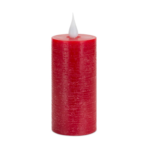 Melrose International Red LED Designer Wax Candle/Moving Flame - 83748DS