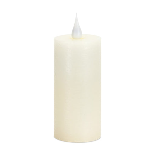 Melrose Int. Cream LED Designer Wax Candle/Moving Flame, Beige - 83749DS