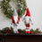 Melrose Plush Standing Gnome Skier, Set of 6, Grey/Red/White