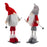 Melrose Plush Standing Gnome Skier, Set of 6, Grey/Red/White