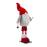 Melrose Plush Standing Gnome Skier, Set of 6, Grey/Red/White