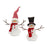 Melrose Plush Snowman Shelf Sitter/Hat/Scarf Accent, Set of 4, Black