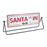 Melrose Reversible Christmas Sentiment Metal Table Sign, Set of 2, Red