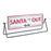 Melrose Reversible Christmas Sentiment Metal Table Sign, Set of 2, Red