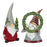 Melrose Holiday Gnome Figurine/Pine Tree/Wreath Accent, Set/2, Green - 83869DS