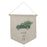 Melrose International Canvas Christmas Banner, Set of 2, White/Green