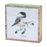 Melrose Winter Chickadee Bird Block Sentiment Sign, Set/4, White/Red