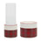 Melrose Winter Plaid Ceramic Candle Holder, Set of 2, Red/Black/White - 83986DS