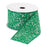 Melrose Int. Green/White Speckle Wired Ribbon, Set of 3, Green - 84044DS