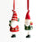 Melrose Modern Ceramic Santa Ornament/Present Accent, Set/6, Red/Red - 84153DS