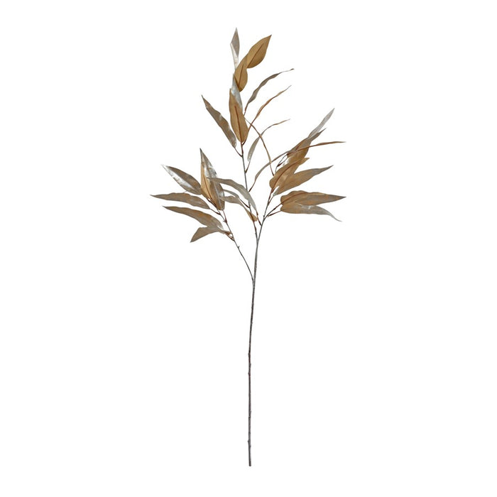 Melrose International Gold Long Blade Eucalyptus Leaf Spray, Set of 6