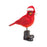 Melrose Winter Cardinal Bird Figurine/Santa Boots/Hat, Set of 3, Red/B
