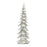 Melrose Flocked Snowy Silver Holiday Tree Decor 26"H, Silver - 84275DS