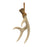 Melrose Rustic Deer Antler Hanging Ornament/Rope Tie, Set of 12, Brown