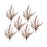Melrose International Icy Winter Fern Spray, Set of 6, Brown/White - 84328DS