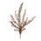 Melrose International Icy Winter Fern Spray, Set of 6, Brown/White