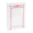 Melrose International Christmas List Acyrlic Sign 15.5"L, Red/White - 84385DS